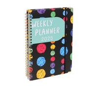 SEWACC Monthly Planner Notebook with Pages University Ruled for Students and Teachers Compact Daily Organizer with Yearly Calendar and Lesson Plan Book for School and Office Use