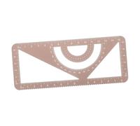 SEWACC Multi Functional Aluminum Alloy Ruler Metal Protractor and Triangle Scale for Precise Angle Measuring Portable Office and Student Stationery Tool for Architecture and Drawing
