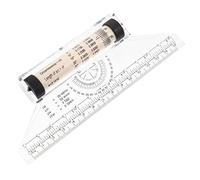 SEWACC Multifunctional Rolling Parallel Ruler Clear Impact Drawing Tool with Angle Scale for Students Architects Technical Drafting and Geometrical Designs