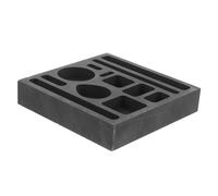 SEWACC Multihole Graphite Ingot Mold Movable Baffle Durable Metal Casting Mold for Silver Jewelry Making Industrial Grade Tool for Efficient Multi Ingot Casting