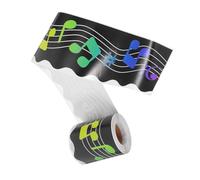 SEWACC Music Classroom Border Sticker Roll Musical Notes Bulletin Board Trim for School Home Office Artistic Classroom Decoration Easy to Cut and Apply