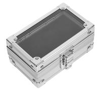 SEWACC Nail Drill Bits Storage Case 50 Slots with Multiple Holes Aluminum Organizer for Manicure Tools and Individuals Who Enjoy Doing Their Own Nails