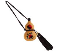 SEWACC Natural Drinking Gourd Bottle with Comfortable Touching Feeling about 150g Capacity and Burr-free Surface Traditional Gourd Shape Decor for Making Wine or Housewearing Gift