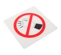 SEWACC Outdoor Acrylic No Knocking Sign Resistant to Damage and Wear Clear Bold Lettering No Tapping Indicator for Walls and Doors Stylish Practical Reminder for Hotels and Public Spaces