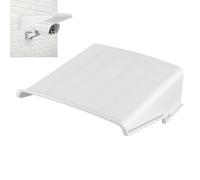 SEWACC Outdoor Security Camera Rain Shield, Universal Sun Rain Shade Cover, Weatherproof Plastic Hood, White, 10.62 x 10.43 x 3.74 Inch