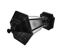 SEWACC Outdoor Six-Sided Post Lamp for Garden and Compact Black Pillar Light with Glass and Metal Construction Easy Installation for Courtyards and Door Pillars European Style Decorative