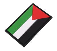 SEWACC Palestine Flag Embroidered PVC Badge Patch Arm Applique for Jackets Backpacks Outdoor Use Stylish Distinctive Design Comfortable Wear