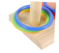 SEWACC Parrot for Birds Intelligence Training with Safe Plastic and Wood Material Physical Activity and Boredom for Parakeets Cockatiels Macaws Random Color