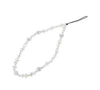 SEWACC Pearl Beaded Phone Lanyard Mobile Phone Charm Strap Lightweight Lost Wrist Strap for Easy Installation Convenient Daily Decoration for Friends