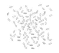 SEWACC Perforated Imitation Pearl Beads DIY Jewelry Making Accessories Craft Making Beads for Necklaces Bracelets and Decorations Approx Pure White