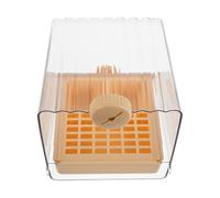 SEWACC Pet Bird Bath Cube Hanging Bath Shower Box Bowl Cage Accessory Canary Budgerigar Parrots
