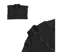 SEWACC Pet Grooming Black Chinlon Anti-static Salon Smock for Dog Cat Bathing Nail Cutting Workwear for Home and Professional Pet Shops