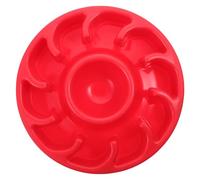 SEWACC Pet Slow Feeding Bowl for Dogs and Cats Red PP Material Slow Feeder with Bulge Pattern Promotes Healthy Eating and Anti-gulping Easy to Clean with Stable Flat Base