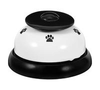 SEWACC Pet Training Bell for Dogs and Cats, Loud Doorbell with White Lid Black Base, Interactive Call Bell for Puppy Toilet Training and Pet Communication