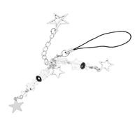 SEWACC Phone Charm Chain Star Pendant Phone Chain Lightweight Versatile Alloy Accessory Five-pointed Star Cross Shape Fashionable Aesthetic Bag Charm for Everyday Use