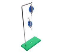 SEWACC Physics Experiment Pulley Block Kit with Abs and Iron Materials Includes Bracket Blue Pulleys Educational Mechanics Model for Classroom Science Teaching and Learning