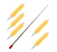 SEWACC Pipe Cleaning Brush Pipe Brush Dryer Vent Cleaner Brush Clean Dryer Vent Dryer Vent Cleaning Kit Pipeline Cleaning Tools Dryer Cleaner Brushes Dryer Duct Brush Pole Stainless Steel