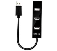 SEWACC Plastic 4 Ports Usb 2.0 Hub Splitter Usb Extension Adapter 1m Cable for Pc Laptop Desktop High Speed Hub for Data Transfer and Peripheral Connection