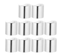SEWACC Plastic Replacement Bottle Lids Cap with Break Resistance Silver Colour 10pcs Practical and Stylish Design for Shampoo and Shower Gel Bottles for Daily Personal Care Use