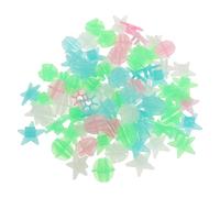 SEWACC Plastic round Luminous Bike Spoke Beads Star Decorations 144pcs | Easy Install, Universal Fit for Most Standard Spokes, Smooth Plastic, for Evening Rides and Dim Streets