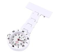 SEWACC Pocket Watch with View and Easy to Carry Design for Women Nursing Students Nurse White Metal for Hospital and Other Field Use