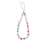SEWACC Polymer Clay Phone Chain Cellphone Hanging Rope Chic Lanyard for Keys Stylish Mobile Phone Chain Soft Clay Material for Everyday Use for Hand