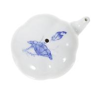 SEWACC Porcelain Calligraphy Ink Container Water Dropper for Painting and Writing Ceramic Water Tray for Artists Beginners Portable and Practical