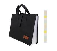 SEWACC Portable Document Organizer Folder with Handle Expanding Accordion File Folder for Home Office School Capacity Multi Pocket Document Storage and Filing