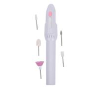 SEWACC Portable Electric Manicure Nail Polishing Machine Pen-Shaped Low Noise Metal and Plastic Nail Art Tool Without Battery for Women Use