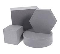 SEWACC Portable Foam Geometric Cube Photo Props 4Pcs 2X2 Inch White Background Accessories for Jewelry and Flower Photography