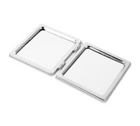 SEWACC Portable Mini Folding Makeup Mirror with PU Leather Case Double-Sided Pocket Vanity Mirror with Heart Bow Design for Women’S Handbag and On-The-Go Touch-Ups