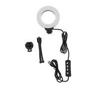 SEWACC Portable Mini Ring Light with Clip and Tripod Stand Adjustable LED Webcam Lighting for Video Conferencing Streaming Zoom Calls and Broadcasting Laptop and Camera