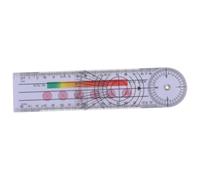 SEWACC Portable Orthopedic Goniometer Angle Measuring Tool PVC Protractor for Score Evaluation Medical Use Compact and Accurate Body Measurement Ruler