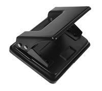 SEWACC Portable Paper Puncher Metal Office Planner Puncher with Capacity for Home School Travel and Multi Function Binding Accessory in Black