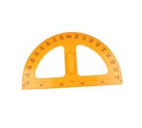 SEWACC Portable Protractor Ruler with Precise Scale Small Plastic Geometry Tool for Students Teachers Architects School Stationery Drafting Supplies Convenient Carrying