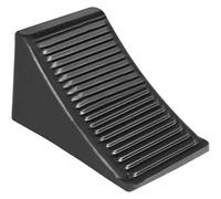 SEWACC Portable Rubber Wheel Chock for Vehicles and Caravans with Hard Wearing Rubber Traction Pad, Sturdy Tire Support Pad Suitable for Car Repairs and Home Car Work, Black Wheel Block