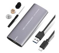 SEWACC Portable Solid State Hard Drive Enclosure USB Type C Aluminum Alloy Body with Ultra-light Design and Fast Data Transfer Compatible with Laptops Smart Tvs and Routers