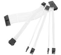 SEWACC Power Supply Extension Cable Kit PC Modular Extension Cables with Bendable Copper Tinned Wire and Soft Silicone Sleeve for GPU CPU Motherboard DIY