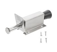 SEWACC Premium Stainless Steel Doorstop Foot Pedal Door Holder with Rubber Base Door Mounted Catch Stopper for Secure Hold and Easy Installation