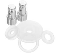 SEWACC Pressure Cooker Float Valve Sealing Ring Kit 2Pcs 19Mm Float Rods with Silicone Gaskets Universal Electric Pressure Cooker Accessories for Kitchen Safety