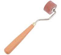 SEWACC Print Rubber Roller - Mini Ink Roller for Printmaking, Block Stamping and Wallpaper Application, 2Cm Rubber Brayer, 1Pc, Brown, For Carved Surfaces