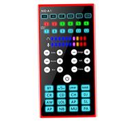 SEWACC Professional Live Sound Card Audio Mixer with Voice Changer Metal Construction Dual Dsp Noise Reduction Chip Easy Operation for Phone and Computer Streaming