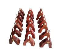 SEWACC Professional Weight 21pcs Wooden Bridges Replacement Guzheng Accessories Musical Instruments Easy to Install Light Sturdy Brown Wooden Support Pillars