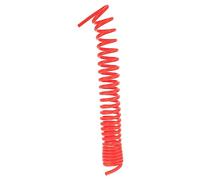 SEWACC Pu Air Tubing Hose for Mechanical Gas Pipeline and Pneumatic Tools with Pressure Resistance and High Tensile Strength, Sturdy Red Coil Hose for Fluid Transfer Random Color