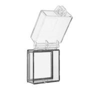 SEWACC Push Button Protective Cover with Flip Lid 52X52Mm Square Button Guard Cover with Adhesive Backing for Elevator Power Switch Safety Protection