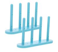 SEWACC Rack Strong Bobbin 2pcs Sewing Plastic Magnetic 4 Columns with for Thread Organizer Holder with Large Storage Capacity and Sewing Machine Desktop Teaching Environments