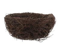 SEWACC Rattan Bird Nest Decoration Handmade Artificial Birds Nest Prop 20cm Diameter Garden Ornament Home Hanging Decor for Photography and Craft Displays