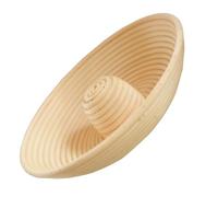 SEWACC Rattan Bread Proofing Basket 22X8Cm Round Dough Fermentation Banneton for Sourdough Baking, Natural Baking Basket Suitable for Home and Artisan Bread Making