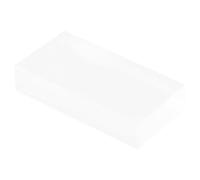 SEWACC Rectangular Glass Block for Physics Experiments, Frosted Optical Refraction Block, Physical Optics Teaching Instrument for Classroom and Lab Use