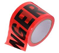 SEWACC Red Non-adhesive Crime Scene Tape Bright Warning Safety Caution Barrier Tape for Hazard Marking and Danger Alert